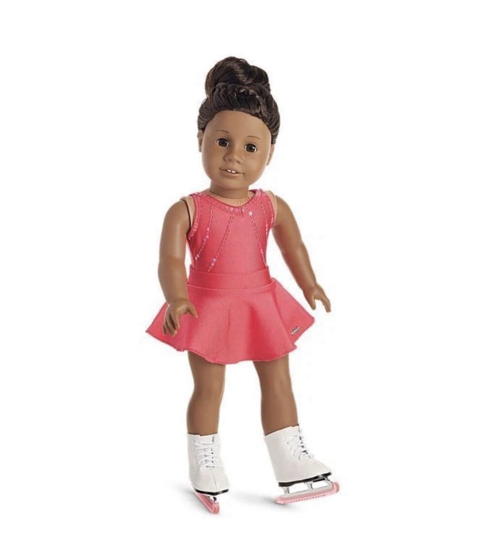 American Girl SPARKLE and SPIN Ice Skating outfit + SKATES Set doll NOT included